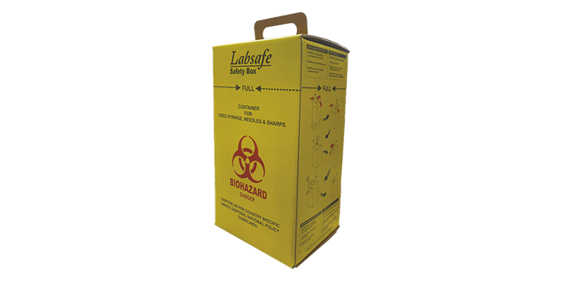 Exporter of Yellow Disposable Sharp Container in India